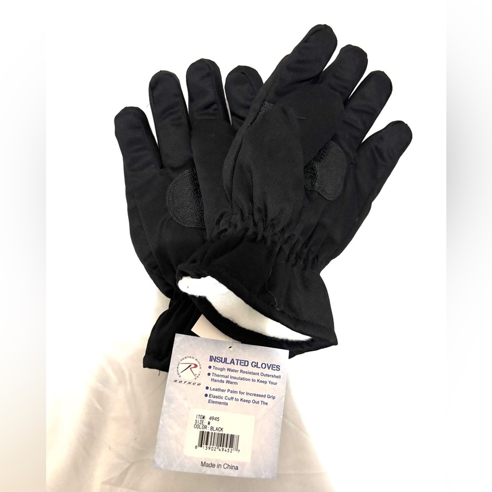 Rothco Black Insulated Gloves
